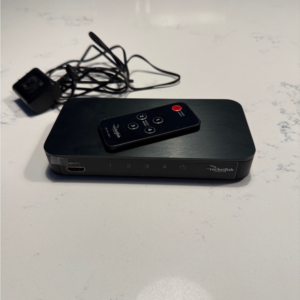 Rocketfish Black HDMI Switch with Remote